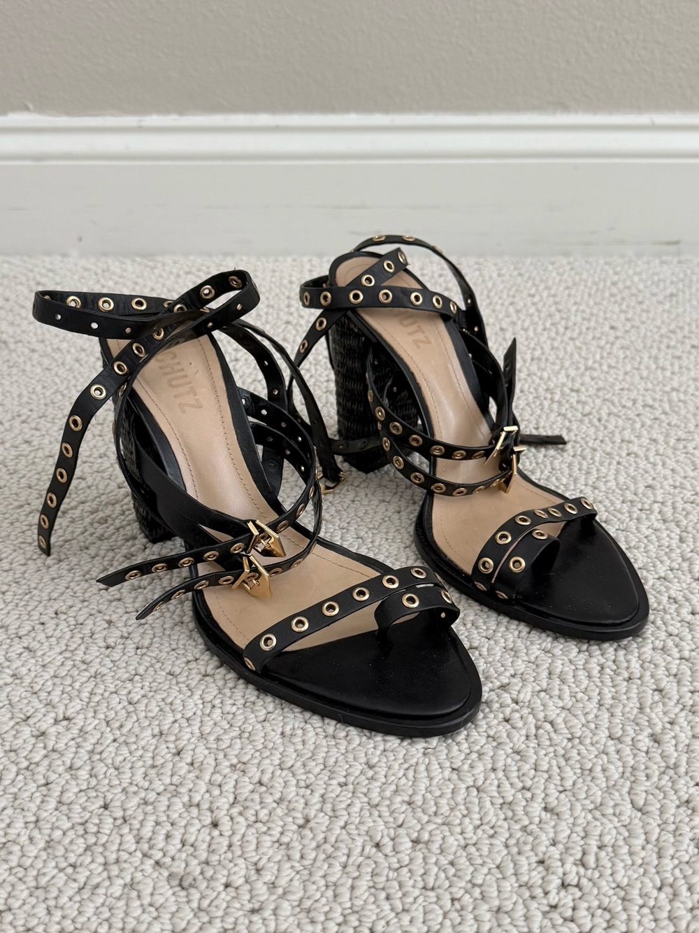 SCHUTZ Annette Ankle Wrap Sandal - Picture 2 of 12